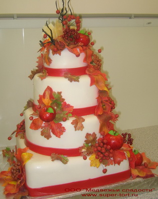 Свадебный торт Осенний